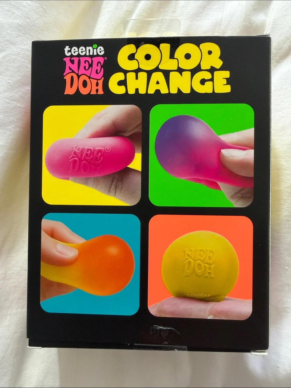 NeeDoh Color Change Set - Yellow, Purple, Teal, Pink